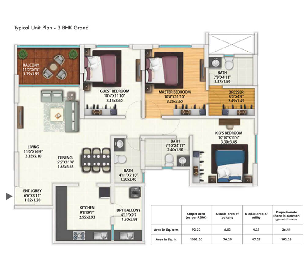 3 BHK Grand